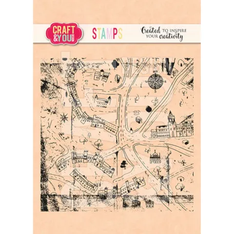 Stempel Mapa Starego Miasta Craft&You Design
