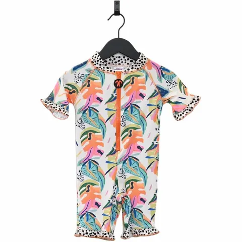 Jednoczęściowy strój UV UPF50+ krótki CUTE lycrasuit MOANA | Ducksday