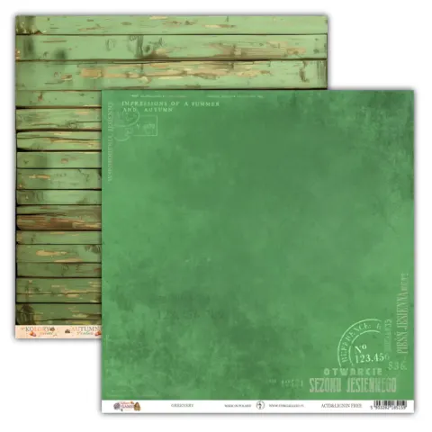 Autumn Games Greenery Papier do Scrapbookingu UHK Gallery 30x30 cm