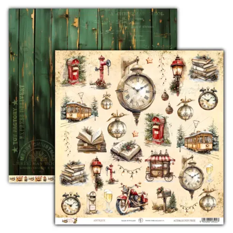 Holiday Glow Antique Papier do Scrapbookingu UHK Gallery 30x30 cm