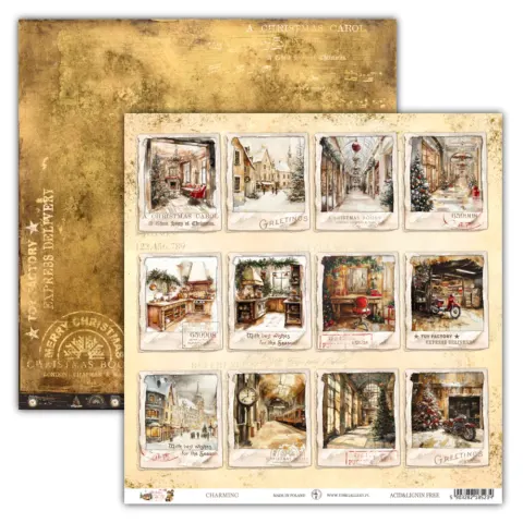 Holiday Glow Charming Papier do Scrapbookingu UHK Gallery 30x30 cm