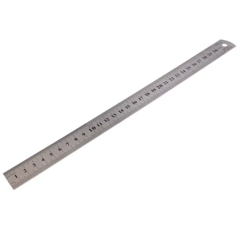 Linijka metalowa podziałka cm/cal 30 cm