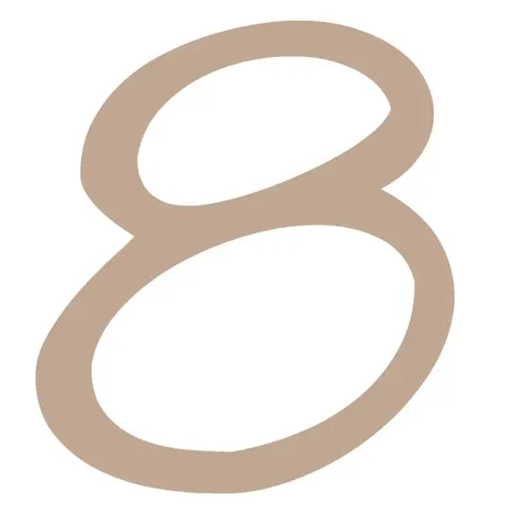Cyfry ze Sklejki "8" 2,5 cm Vaessen Creative