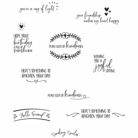 Zestaw Stempli Sending Sunshine Sentiments by Catherine Pooler Sizzix