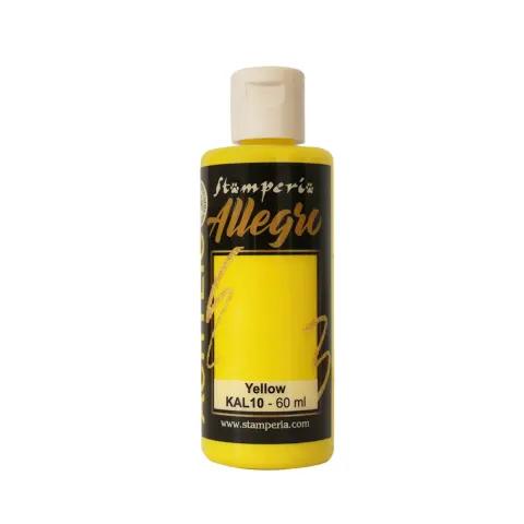 Farba Akrylowa Allegro Żółty Stamperia 60 ml