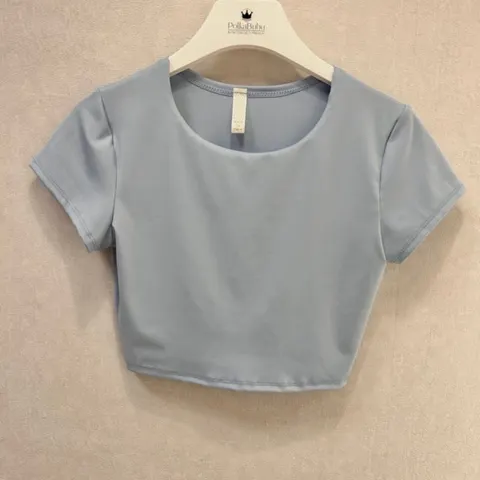 Crop Top ITALY niebieski