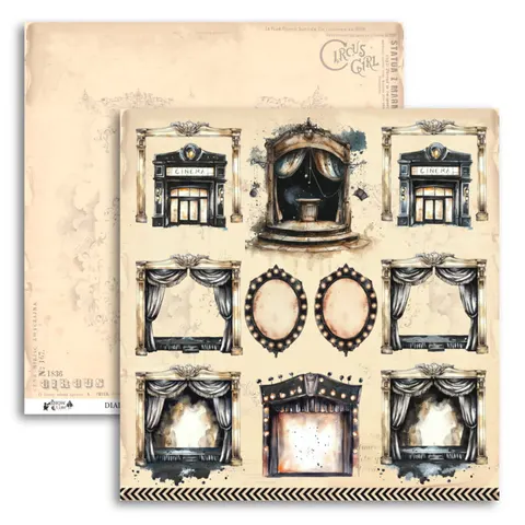 Papiery scrapbookingowe Show Time Dialogue - UHK Gallery - 30x30 cm