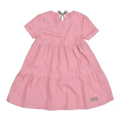 Sukienka MUSLIN dress LEA pink (mama&córka)