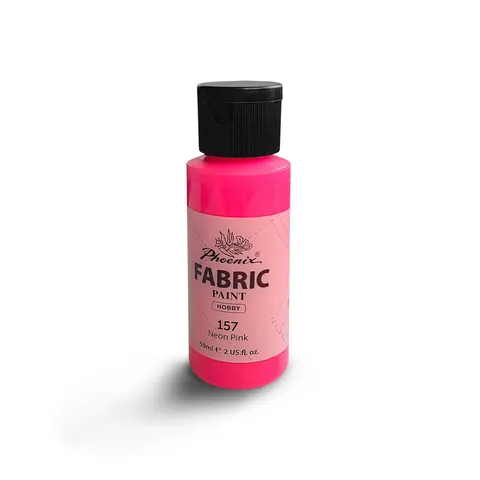 Farba do Ubrań Phoenix - Neonowy Róż (Neon Pink) 59ml