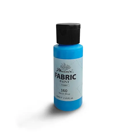 Farba do Ubrań Phoenix - Neonowy Niebieski (Neon Blue) 59ml