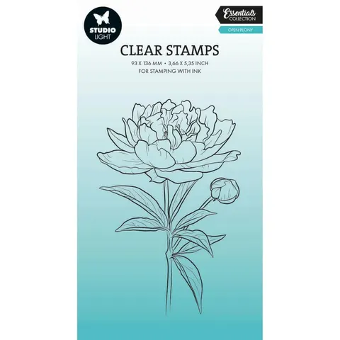 Stempel silikonowy piwonia – Open Peony Studio Light