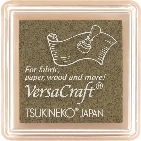 Poduszka z tuszem do tkanin Linen (Len/Beż) - VersaCraft Small Tsukineko