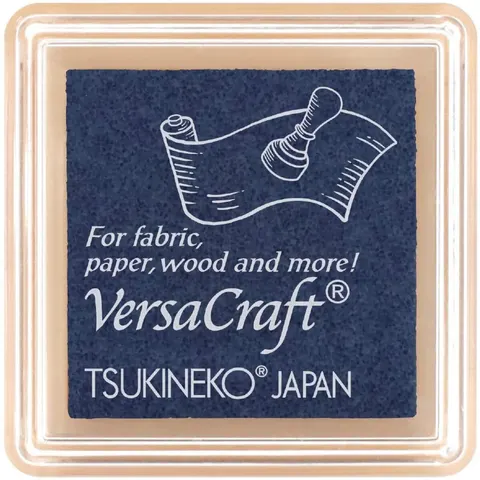 Poduszka z tuszem do tkanin Denim (Granatowy) - VersaCraft Small Tsukineko