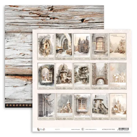 Papiery scrapbookingowe White Whispers Misty UHK Gallery 30 x 30 cm