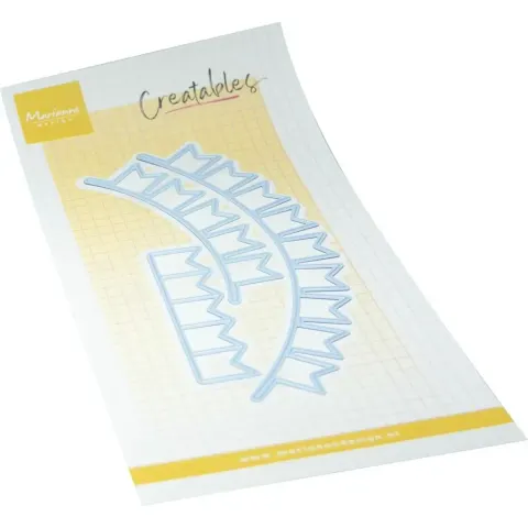 Wykrojniki Creatables Baner Flagi Marianne Design 3 sztuki