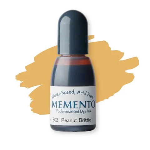Tsukineko Memento Ink Refill 15ml Peanut Brittle – uzupełniacz tuszu