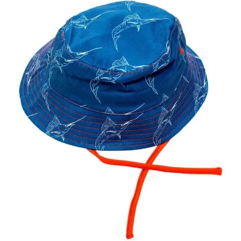 Kapelusz bawełniany UV UPF50+ z wiązaniem Bucket Hat STRAYA | Ducksday