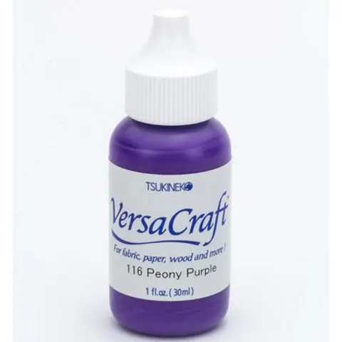 Reinker do tuszu do tkanin VersaCraft Peony Purple 30 ml – Tsukineko