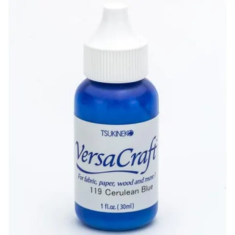 Reinker do tuszu do tkanin VersaCraft Cerulean Blue 30 ml – Tsukineko