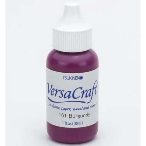 Reinker do tuszu do tkanin VersaCraft Burgundy 30 ml – Tsukineko