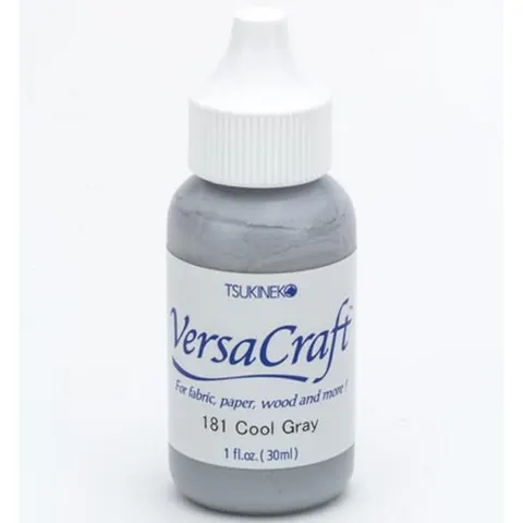 Reinker do tuszu do tkanin VersaCraft Cool Gray 30 ml – Tsukineko