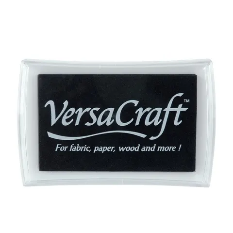 Poduszka z tuszem do tkanin VersaCraft Large Real Black – Tsukineko