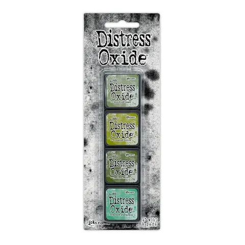Zestaw tuszów Ranger Distress Mini Oxide Ink Kit 3 Tim Holtz 4 tusze