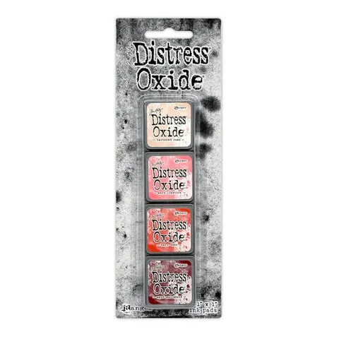 Zestaw tuszów Ranger Distress Mini Oxide Ink Kit 13 Tim Holtz 4 tusze