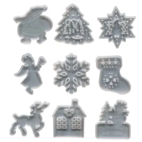 Forma silikonowa Artline Ozdoby choinkowe 9 szt. 8,5 cm