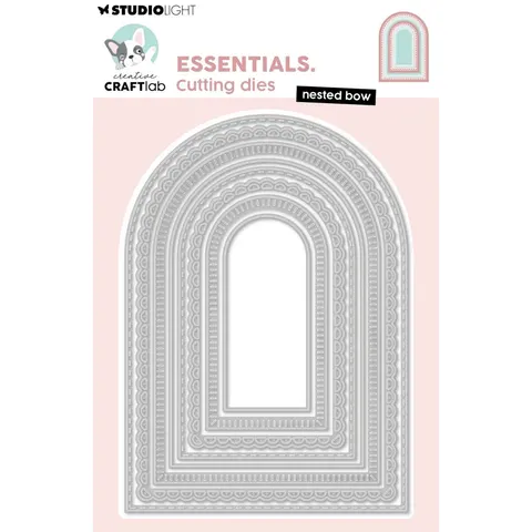 Wykrojniki metalowe Creative Craftlab Essentials Kokardki 8 sztuk