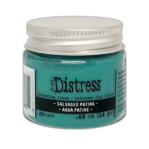 Puder do embossingu Ranger Tim Holtz Distress Glaze Salvaged Patina