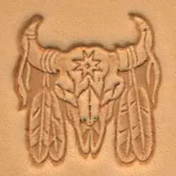 Stempel 30 x 25 mm, Bawola czaszka