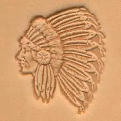 Stempel 30 x 25 mm, Indianin