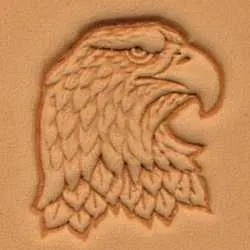 Stempel 30 x 25 mm, Głowa orła, prawa