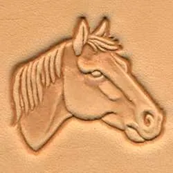 Stempel 30 x 25 mm, Głowa konia, prawa