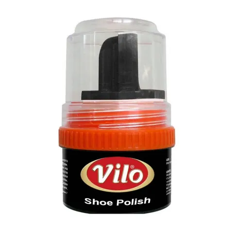 VILO Pasta do butów z gąbką CZARNA, 60 ml