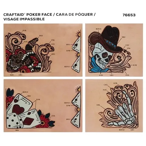 POKER FACE CRAFTAID® nr 76653, wzornik do zdobień