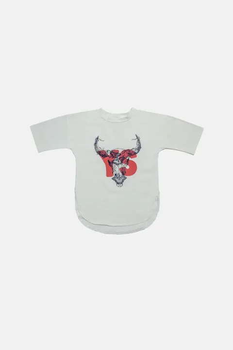 Koszulka 006 LONG TEE ECRU (BISON YS RED)