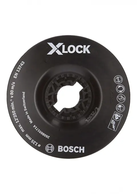 BOSCH TALERZ OPOROWY FIBRA MIĘKKI 125MM X-LOCK 2608601714