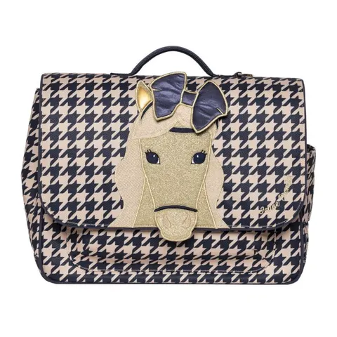 Tornister 6-8 lat It Bag MIDI Houndstooth Horse | Jeune Premier