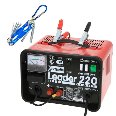 Prostownik z rozruchem Leader 220 Start 12/24V - 20A - Telwin