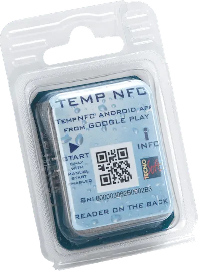 Tecnosoft TempNFC Single Use – jednorazowy rejestrator temperatury z NFC