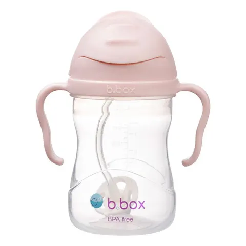 Butelka - Bidon / Kubek ZE SŁOMKĄ 240 ml RÓŻOWY | b.box