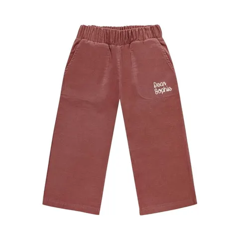 Spodnie kuloty BRĄZOWE - BROWN / CORDUROY CULLOTES
