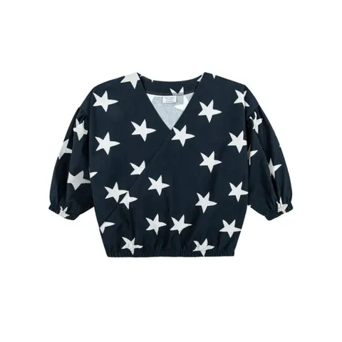 Bluzka GWIAZDY CIEMNE - STARS BLACK / BLOUSE