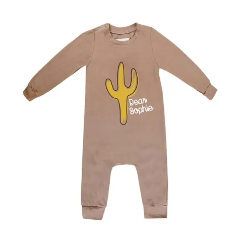 Romper KAKTUS KARMEL - CACTUS CARMEL / ROMPER