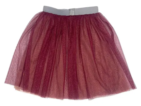 Spódniczka dwustronna 210-24 TULLE SKIRT - PINK & CHERRY RED