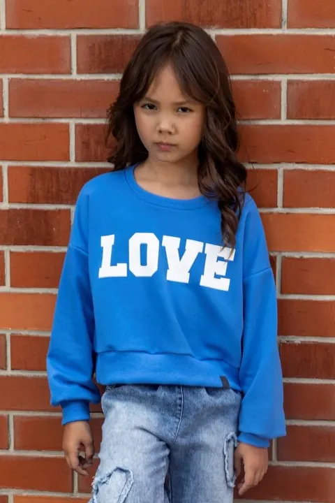Bluza LOVE niebieska