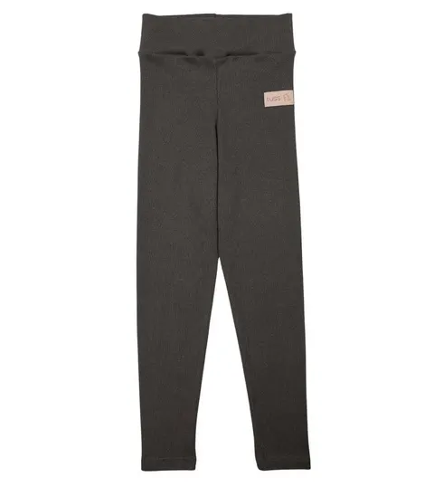 Legginsy prążkowane RIB khaki