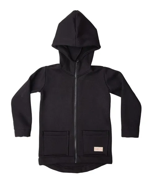 Bluza na zamek ZIP hoodie coat BLACK